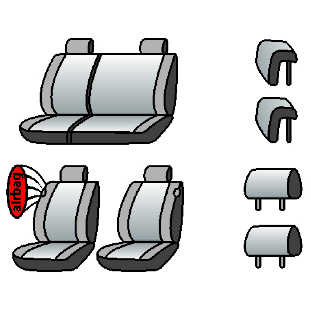 PEUGEOT 207 2006-2012рр. (купе) (airbag,сп. і сид. 1/3, 4 підгол.)
