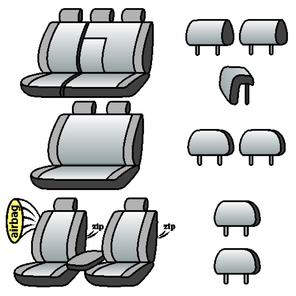 PEUGEOT 4007 2007-2013рр. (7 місць)(airbag, сп. і сид. 1/3, пер. і задн. підлок.
