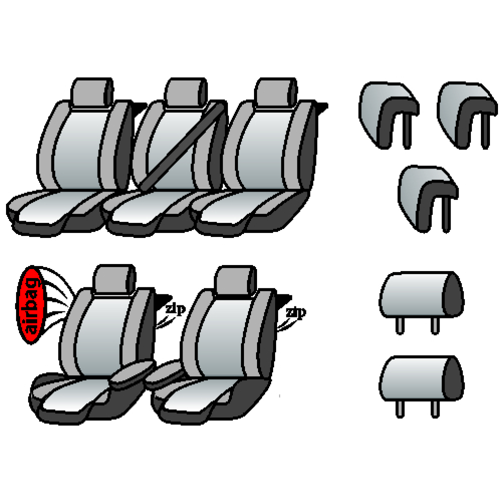PEUGEOT 807 2002-2014рр. (мінівен) (airbag,2 передн. підлок, 5 окремих сидінь, 5