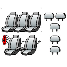 SEAT Alhambra 1996-2004рр. Minivan (airbag, 2 пер. підл., 5 окремих сид., 5під