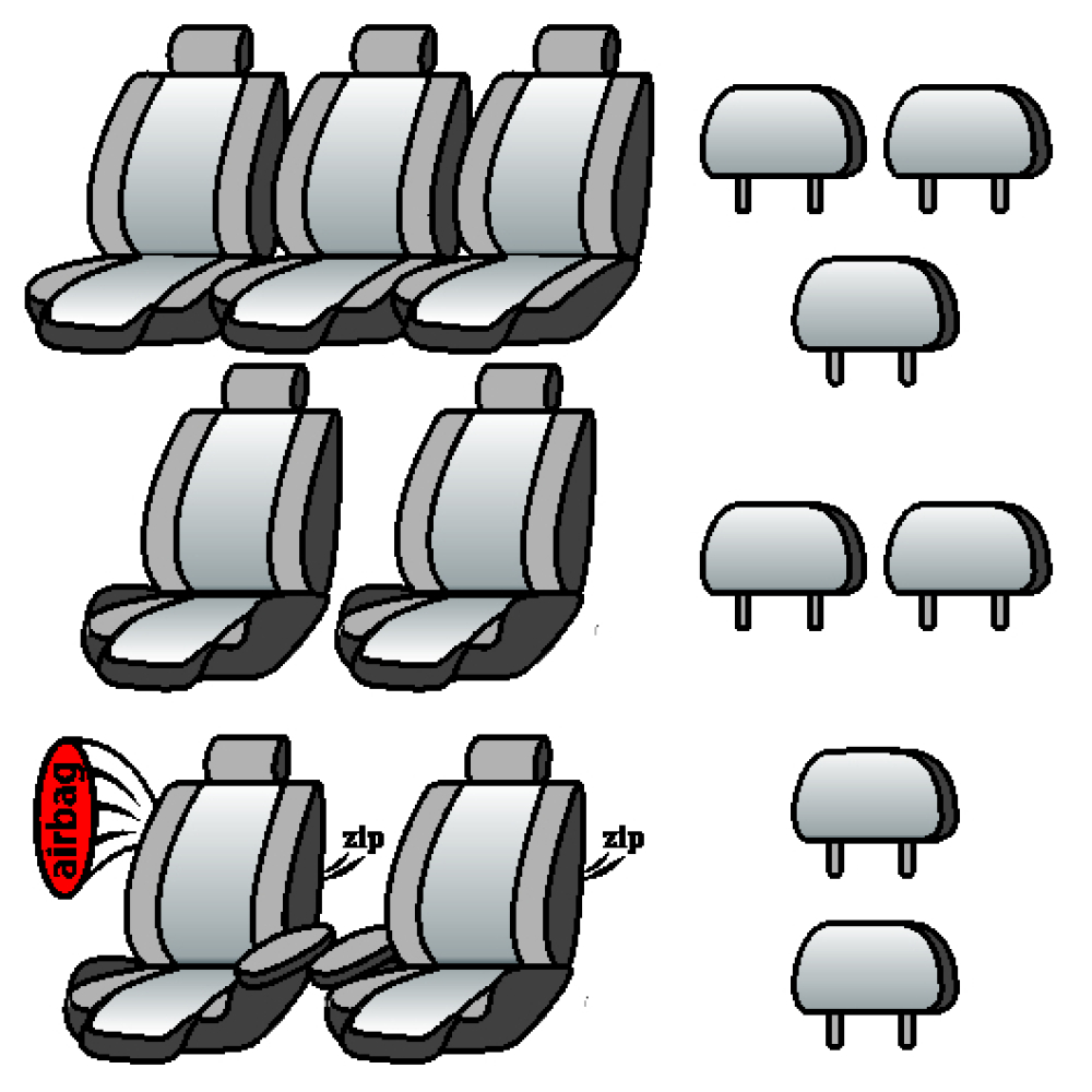 SEAT Alhambra 1996-2004рр. (мінівен) (7 місць) (airbag, 2 пер. підл., 7 окремих