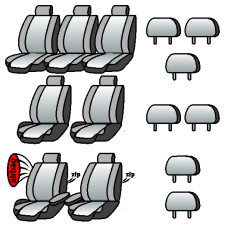 SEAT Alhambra 1996-2004рр. (мінівен) (7 місць) (airbag, 2 пер. підл., 7 окремих