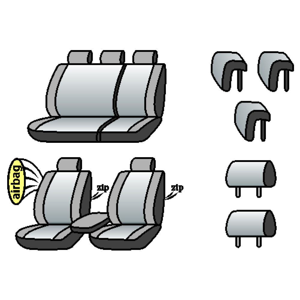 SEAT Ibiza 4 2010-2012рр. (універсал) (airbag, сп. і сид. 1/3., 5 підгол.)