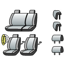 SEAT Ibiza 4 2012-2015рр. (універсал) (airbag, сп. і сид. 1/3., 4 підгол.)