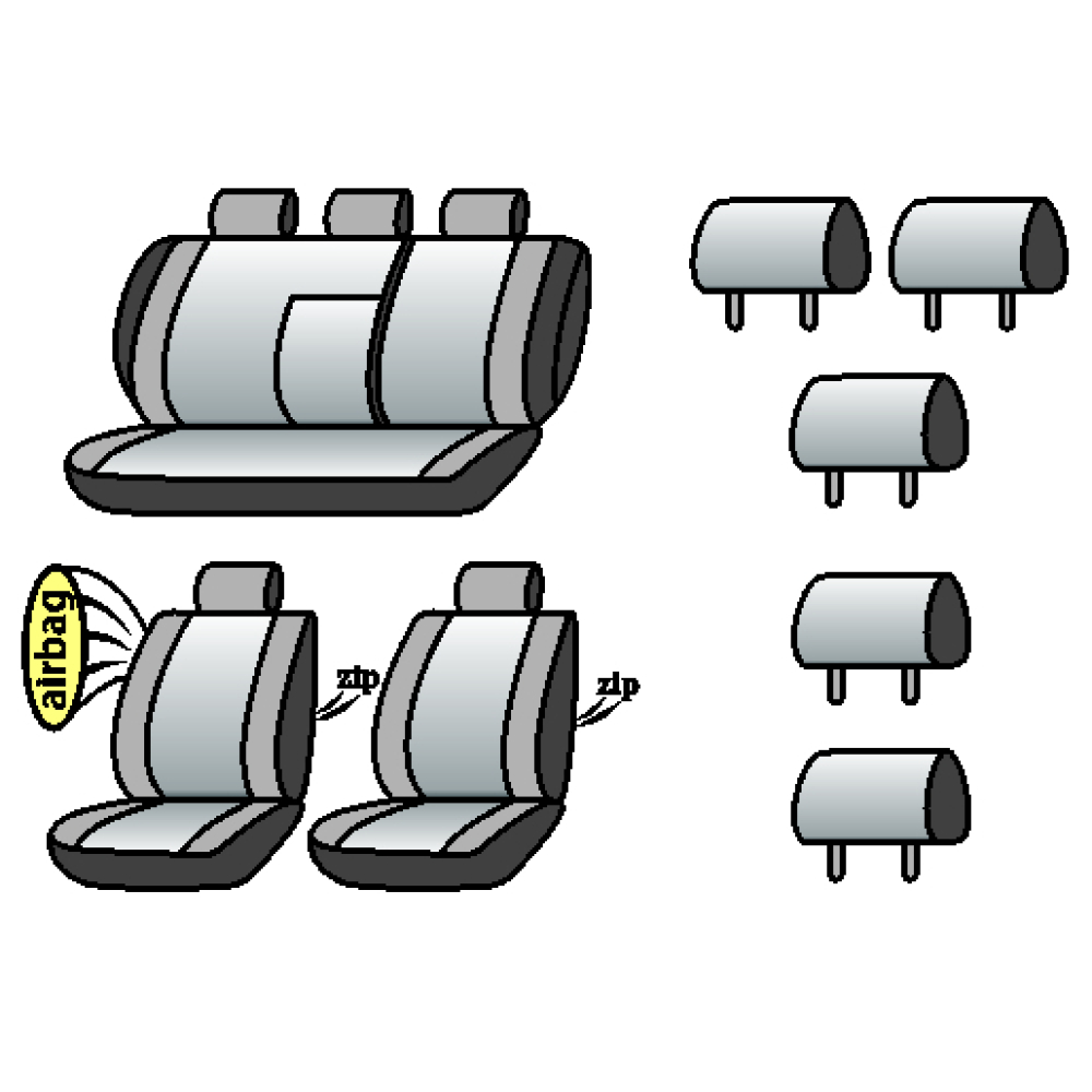 SUBARU Outback 2003-2009рр. (універсал) (airbag, сп. 1/3, задн. підлок., крила,