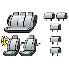 SUBARU Outback 2003-2009рр. (універсал) (airbag, сп. 1/3, задн. підлок., крила,