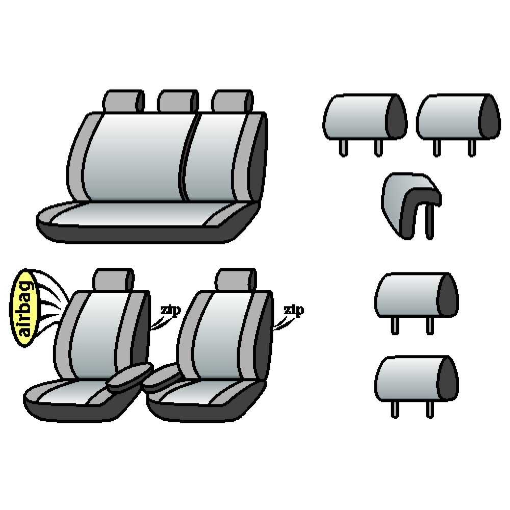 SUBARU Forester (SG) 2002-2008рр. (універсал) (airbag,2 пер. вн. підлок.,сп. 1/3