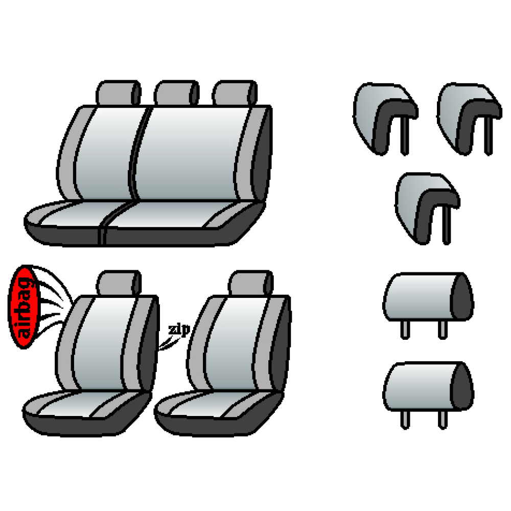 SUZUKI SX4 2006-2009рр. Hatchback (airbag, сп. і сид. 1/3,5 підгол.)