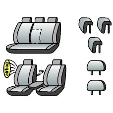 SUZUKI SX4 2013р.> (хетчбек) (airbag,  пер. і задн. підлок., сп. 1/3, 5 підгол.)