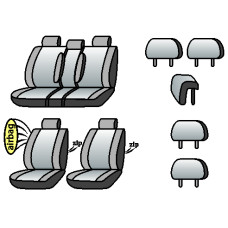 TOYOTA Highlander 2010-2013рр. (універсал) (airbag, 5 підгол.)
