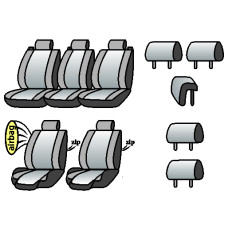 TOYOTA Corolla Verso(E12)2000-2006рр.(універc.)(1-й і друг ряд airbag TO70,airba